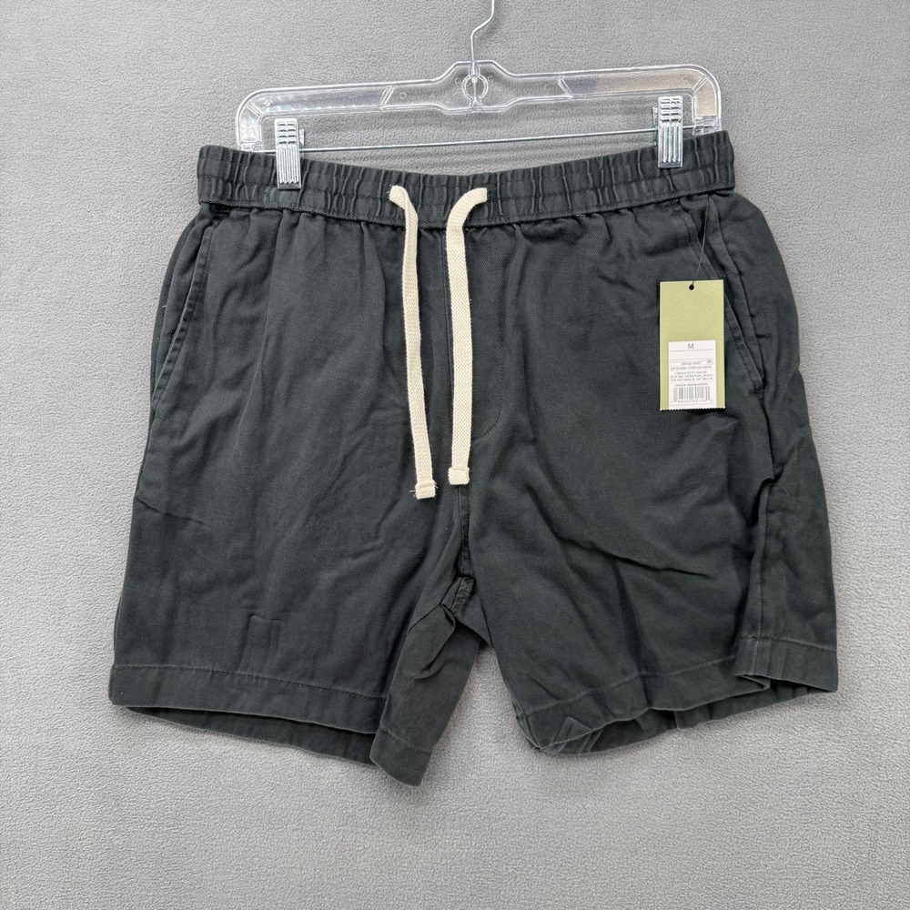 Goodfellow & Co Mens Vintage Pull-On Shorts Black 7 Inch Inseam Size M